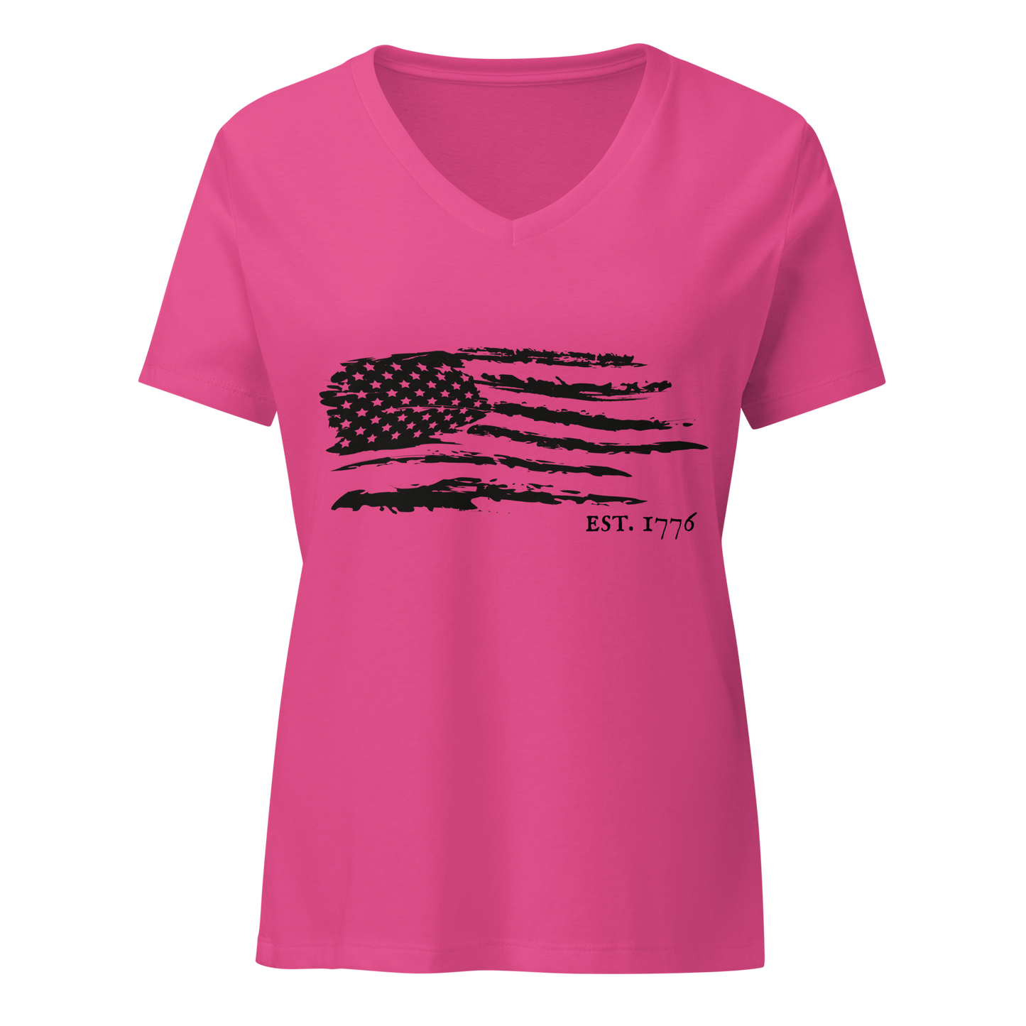 "Est 1776" Women’s Relaxed V-neck T-Shirt