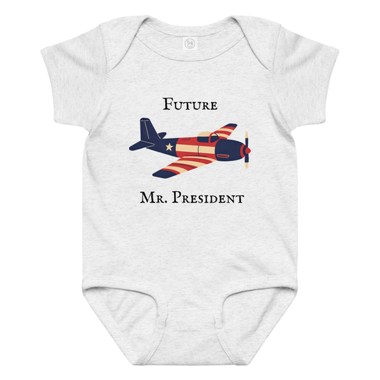 "Future Mr. President" Baby Jersey Bodysuit
