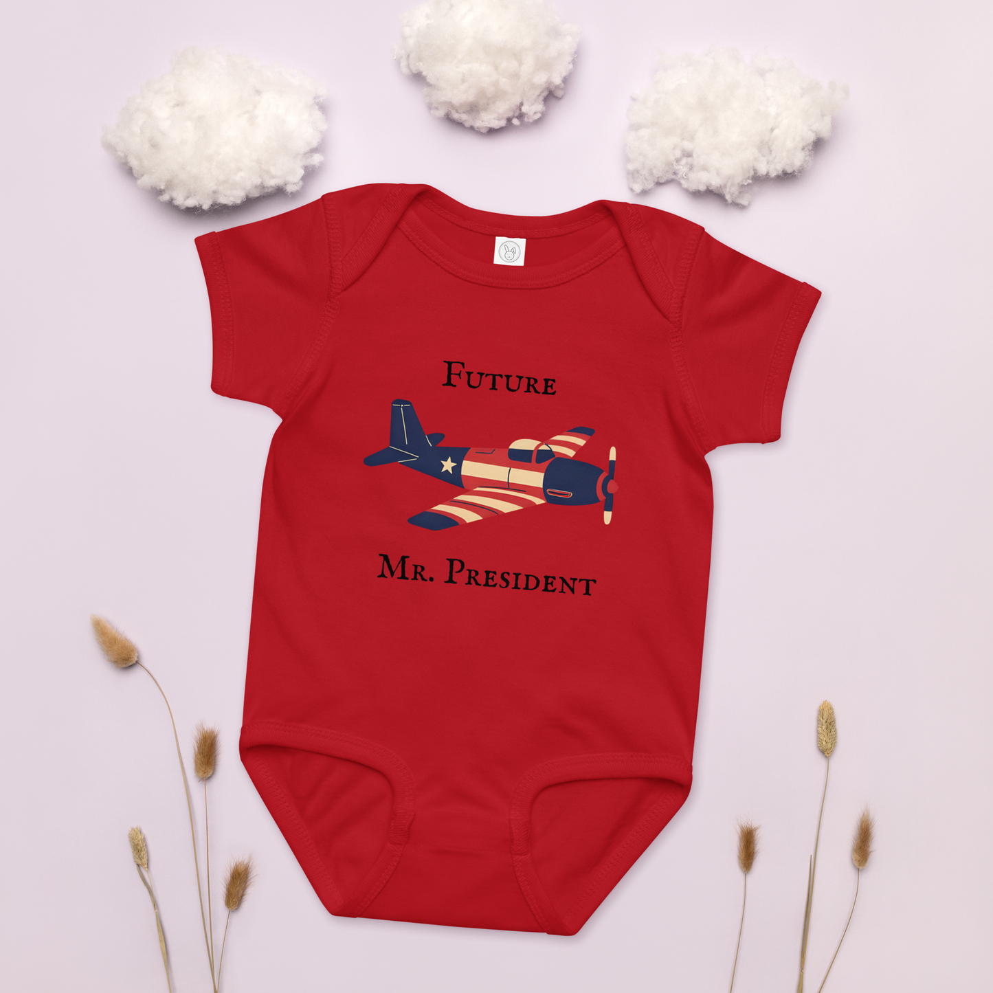 "Future Mr. President" Baby Jersey Bodysuit